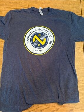 Nashville Soccer Club Logo Tee - Navy & Yellow